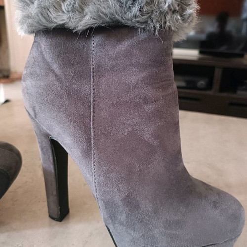 Booties size 38 like new with 13cm heel and 3cm platform