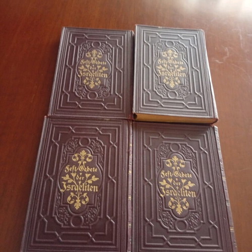 Machzor book set prewar used (1935) with original receipt
