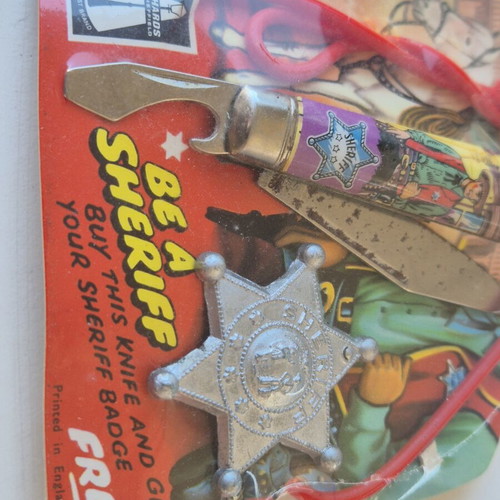 Vintage Sheriff Set Richards of Sheffield England New Old Stock