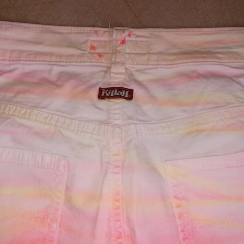 Vintage Y2K Killah white pants with tie-dye design like new