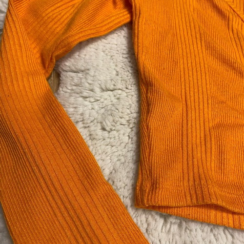 Zara cropped cardigan used, orange, size S