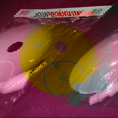 Φωτιστικό οροφής με πλαστικά και μεταλλικά μέρη για μία λάμπα, καινούργιο, κίτρινο