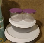 Tupperware καινούργιο πακέτο 9 τεμαχίων με σχέδιο κοραλία και παιδικά μπουκαλάκια
