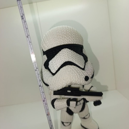 Star Wars Stormtrooper 3D Printed Knitted Style Figure 23cm new