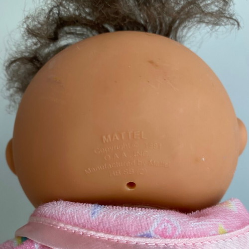 Mattel Cabbage Patch Kids Bath Baby doll 1990s used