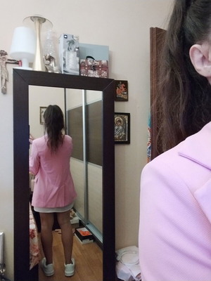 Blazer jacket bright pink small-medium size new