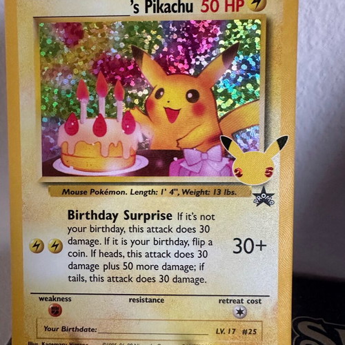 Pikachu Celebration Birthday card new -  55,00 - Vendora.cy