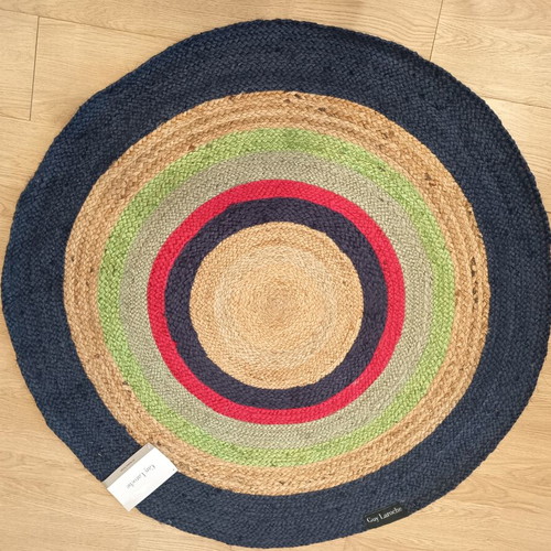Round jute rug 110cm new