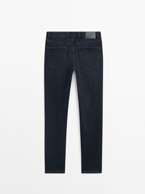 Τζιν slim fit σκούρο μπλε καινούργιο, μέγεθος 42