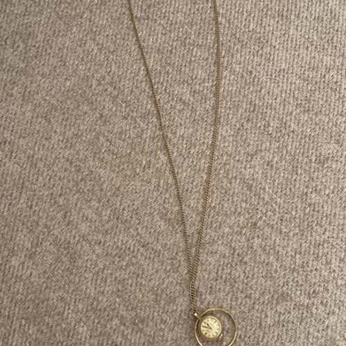Chaika vintage mechanical pendant watch, gold tone