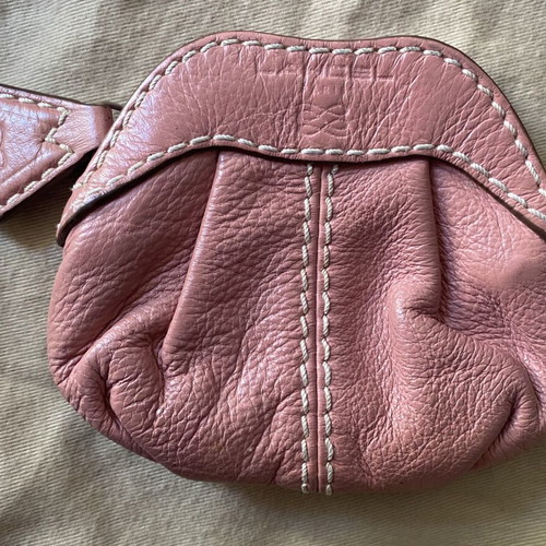 Lancel Gousset leather coin wallet with box and dustbag