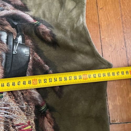 The Mountain sleeveless shirt used, size 3XL, green