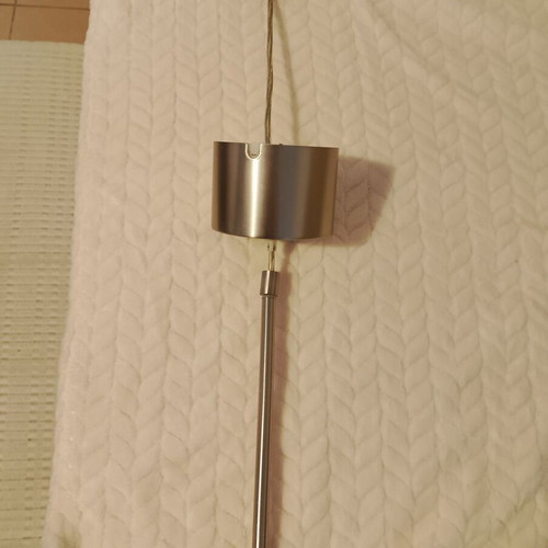 Pendant metal silver lamp holder like new for lighting fixture