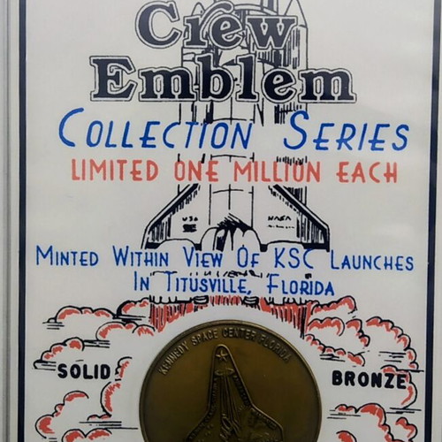 Space Shuttle Crew Emblem Collection Series bronze medal new