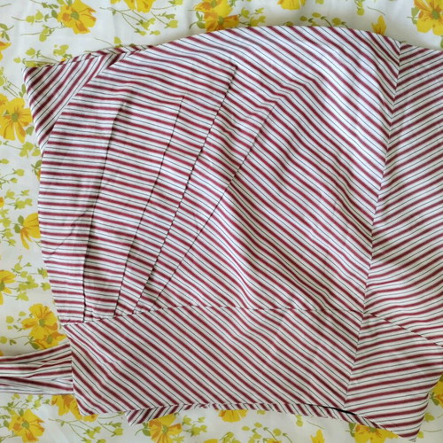 Zara skirt used with stripes, wrap style, size S