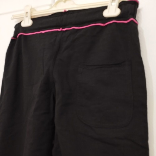 Body Move women's black sweatpants with pink details used, size L