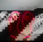  Pip-toe exe πλατφόρμες, λουστρίνι, μπεζ-φούξια, barbie core