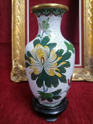 Κλοαζονέ κινέζικο βάζο 22 εκ ύψος πανέμορφο