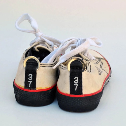 Diesel vintage canvas sneakers like new, white, size 37