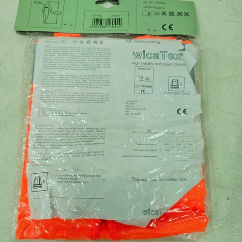 Work Vest Fluorescent Orange New