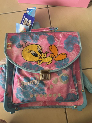 Looney Tunes vintage school bag with lunchbox and water bottle new