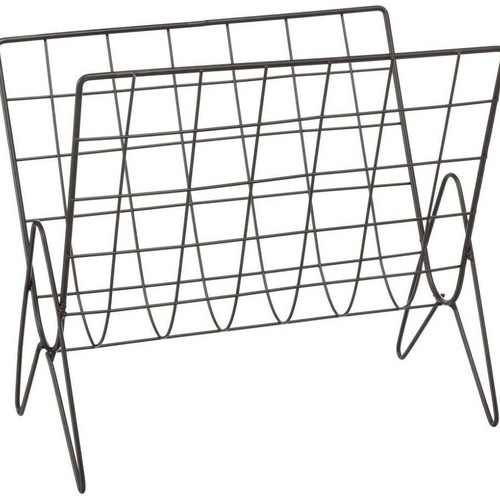 Modern wire metal magazine holder Atmosphera black new
