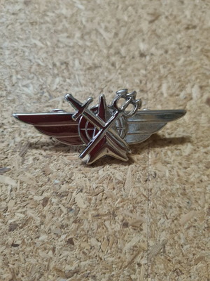 Metal Air Defense Badge silver new