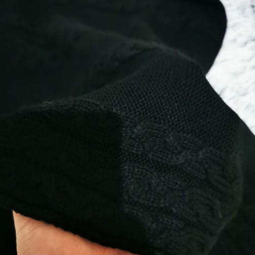 Black turtleneck sweater with one sleeve like new