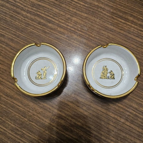Corfu ashtrays feax ceramics, bros Provatas "24gold"