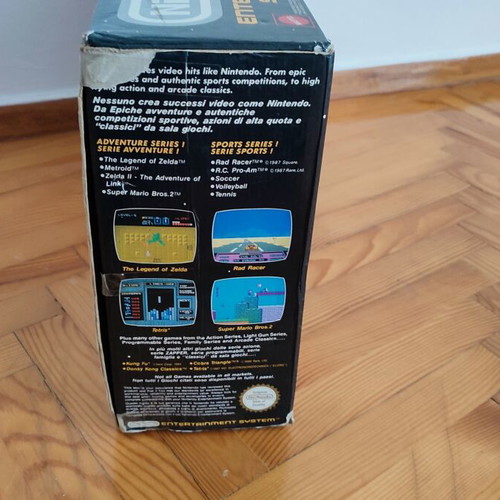 Nintendo Entertainment System NES Action Set box and styrofoam used