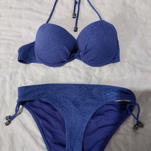 Etam le Bain swimsuit like new, blue, size 44/46, 75B-75C