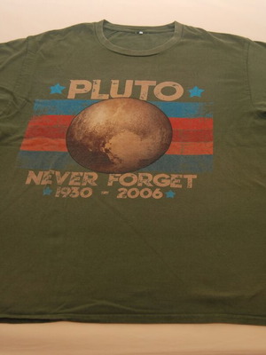 T-shirt Pluto Never Forget size L used