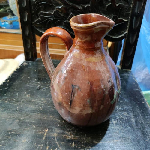 Ceramic jug used Marousi style 20x15 cm