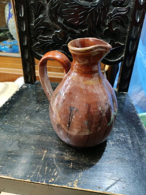 Ceramic jug used Marousi style 20x15 cm