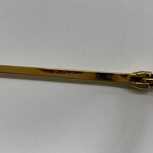 Cartier 18K eyeglasses used, gold color
