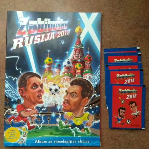 Zabibuska Rusija 2018 sticker album and sticker set new