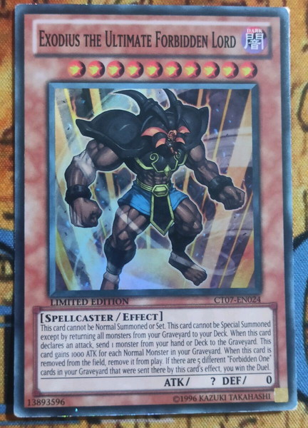 2) Exodius The Ultimate Forbidden Lord (Super Rare, Yugioh)