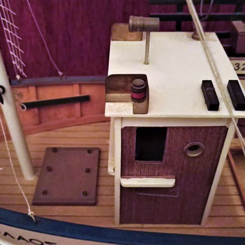 Large wooden handmade boat Ag. Nikolaos like new
