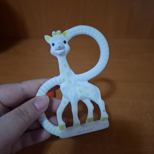 Sophie La Girafe Teething Set used with Rattle and Natural Rubber Teether