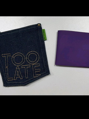 TooLate Minimal Wallet new, purple