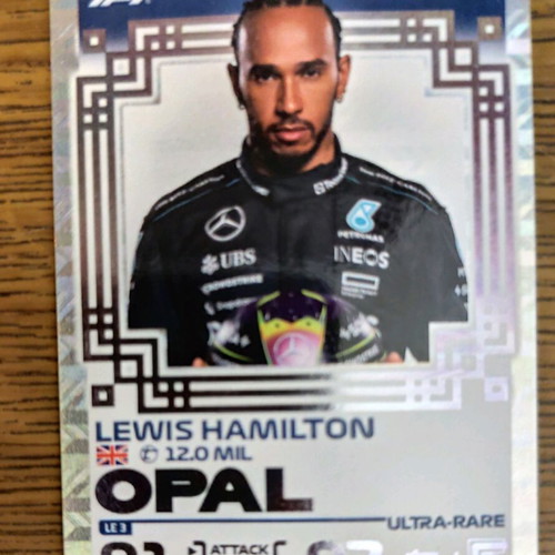 Topps Formula 1 2024 Lewis Hamilton Opal edition like new