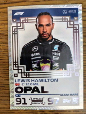 Topps Formula 1 2024 Lewis Hamilton Opal edition like new