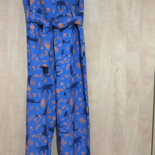Chaton one-piece jumpsuit new, purple and orange