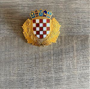 Vintage καρφίτσα με το θυρεό της Κροατιας