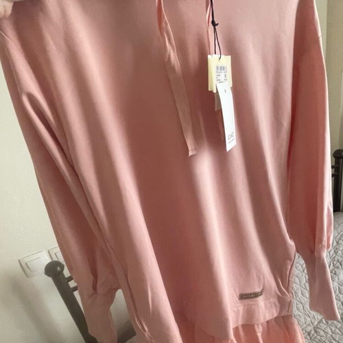 Twinset dress pink new with tags, size XS oversize