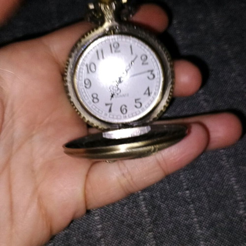 Copper pocket watch with eagle new
