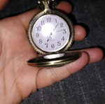 Copper pocket watch with eagle new