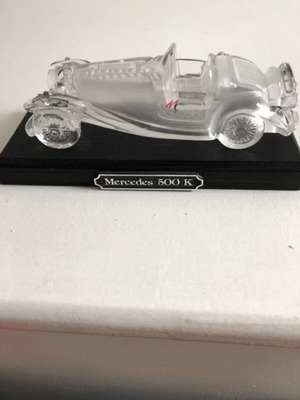 Mercedes-Benz 500K crystal car like new from 1980s