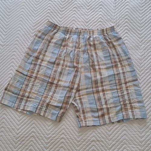Colorful unisex pajamas like new, brown and turquoise