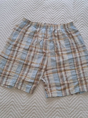 Colorful unisex pajamas like new, brown and turquoise